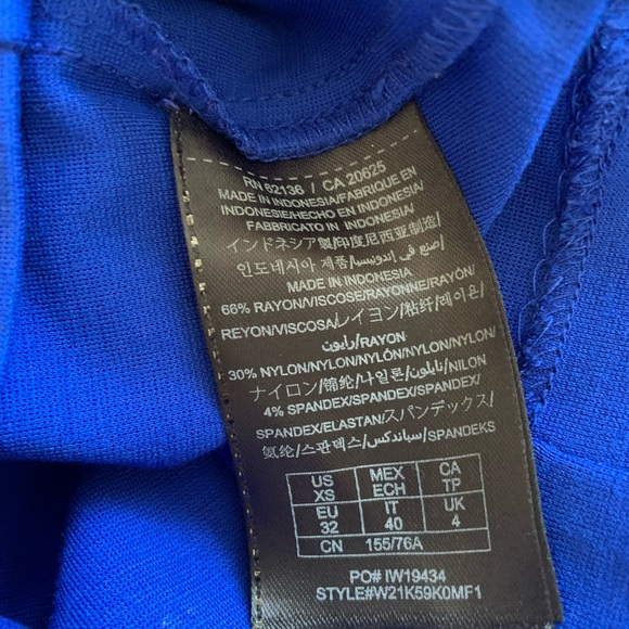 Guess Blue Strapless dress built in push up bra - Picture 8 of 8